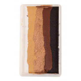Splitcake Block 43361 d.br./m.br./goud/l.goud/p.white 28 gr. 25